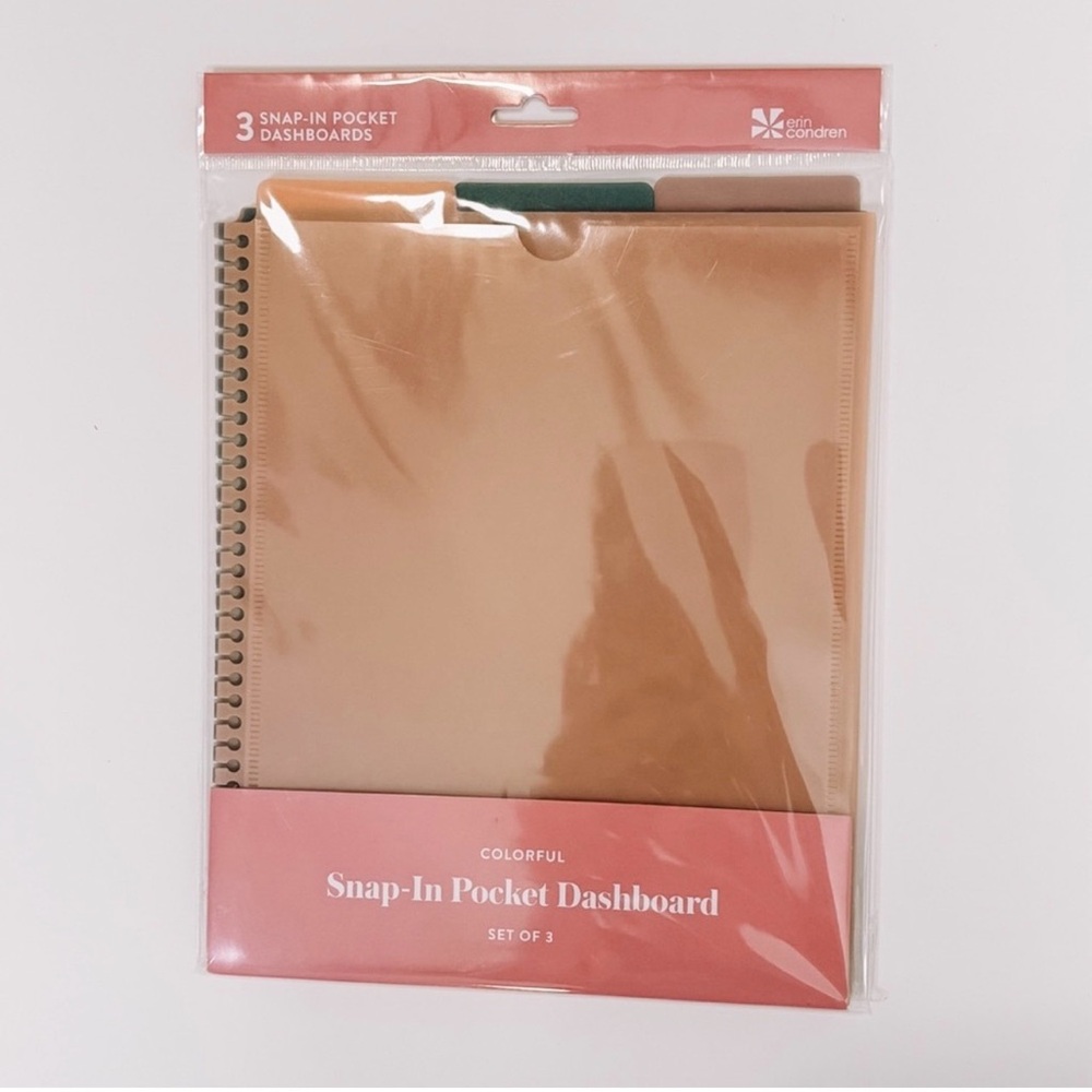 Erin Condren Snap-In Pocket Dashboards - Set of 3